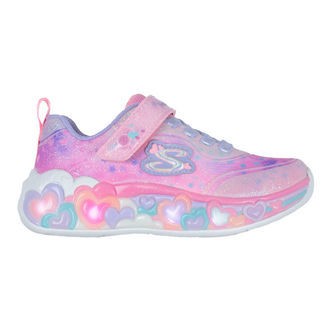 Skechers Sko m. Lys - Eternal Heart Lights - Lys Pink/Multi