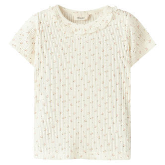 Lil' Atelier T-shirt - Rib - NmfHulla - Coconut Milk