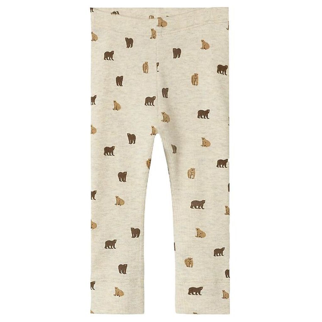 Name It Leggings - NbmDabu - Peyote Melange/BEAR