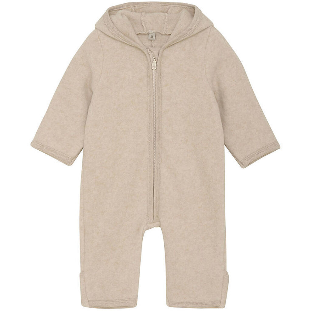 Huttelihut Køredragt - Fleece - Camel Melange