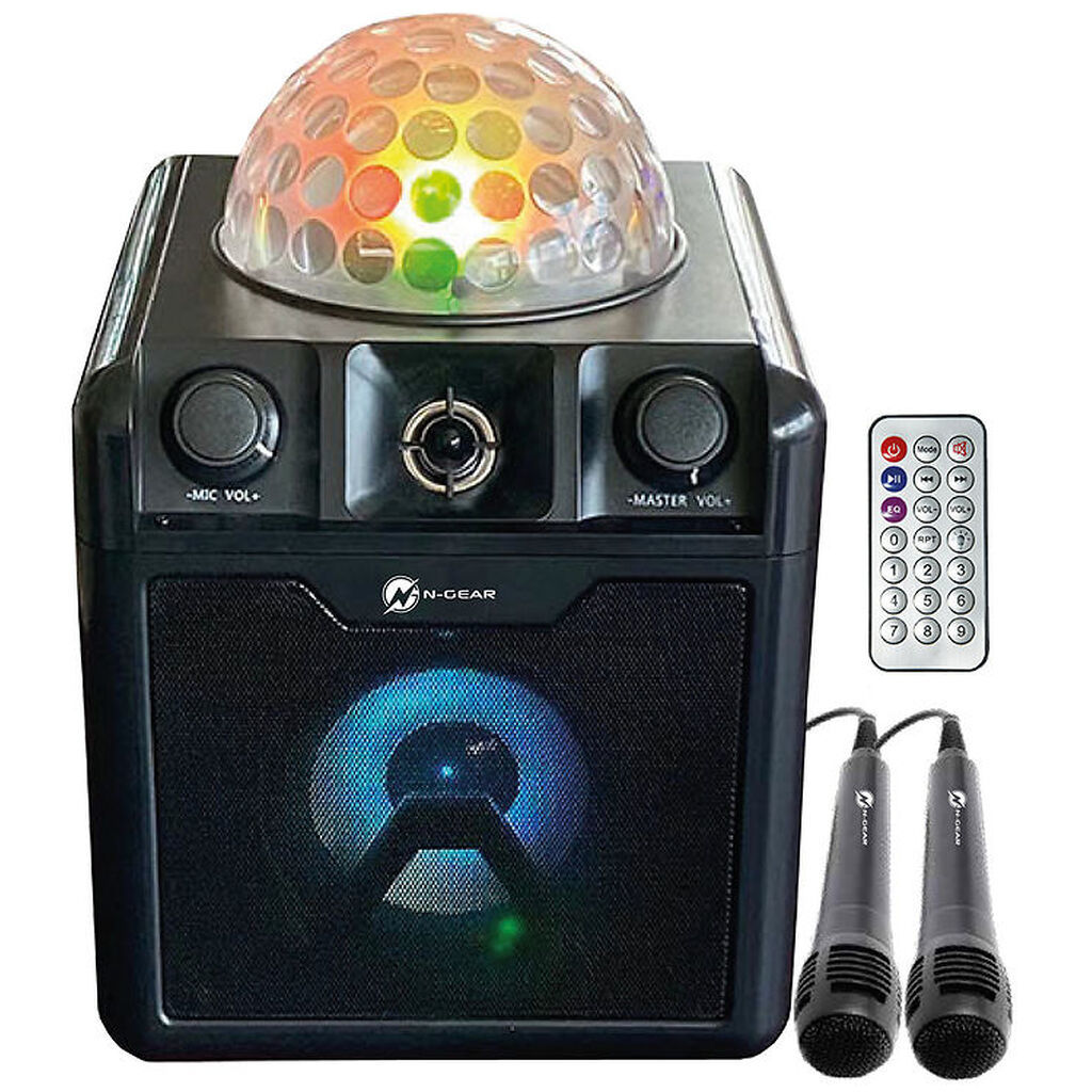 N-GEAR Karaoke Højtaler - Bluetooth Disco Block 410 - Sort