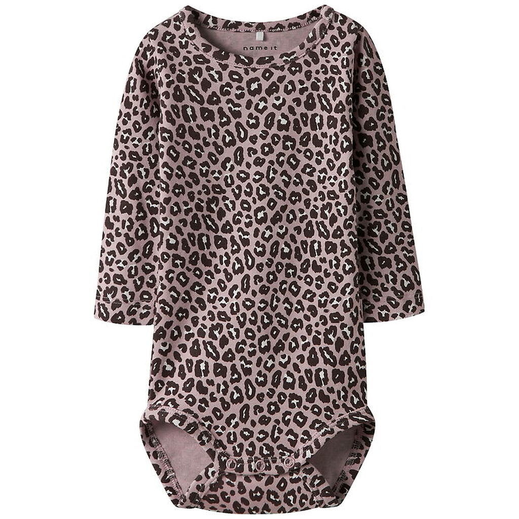 Name it Body l/æ - NbfLeoana - Burnished Lilac m. Leopardprint