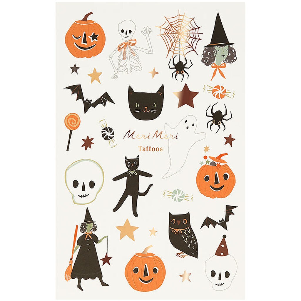 Meri Meri Tatoveringer - It's Halloween