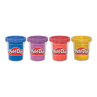 Play-Doh Modellervoks - 4-pak - 340g - Shimmery Metalli