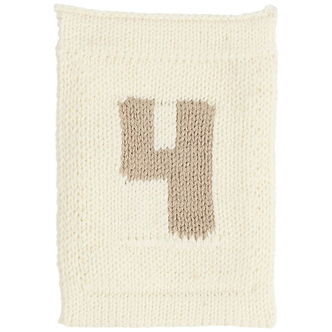 Smallstuff Strikket Flag - 4 - Natur Tal