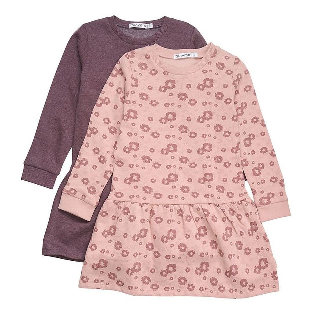 Minymo Sweatkjole - 2-Pak - Misty Rose