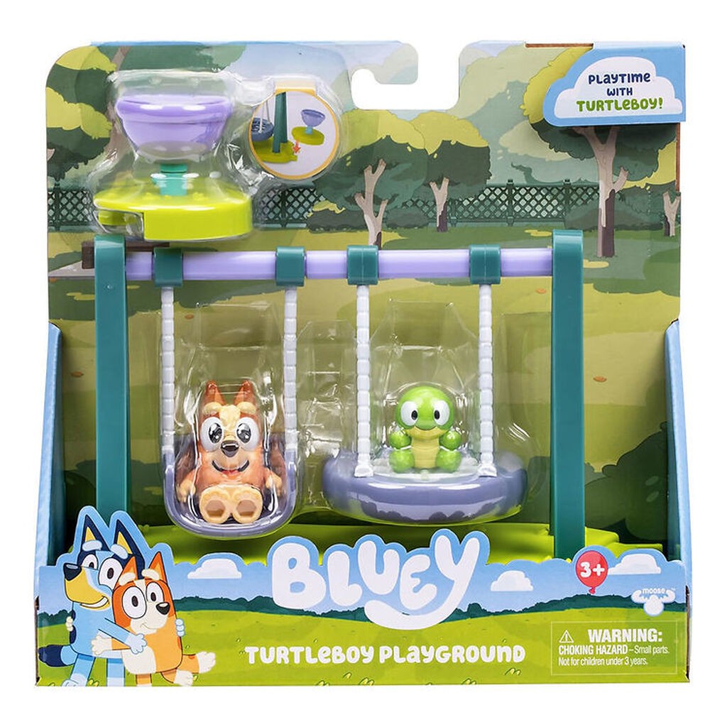 Bluey Legesæt - Turtleboy Legeplads m. Bingo Og Turtleboy Figur