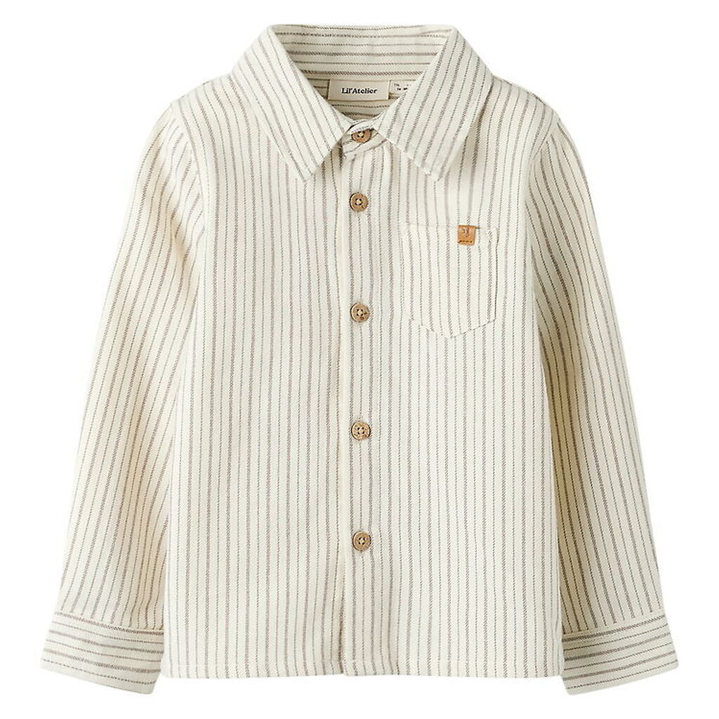 Lil Atelier Skjorte - NmmFelixo - Turtledove/Sepia Tint