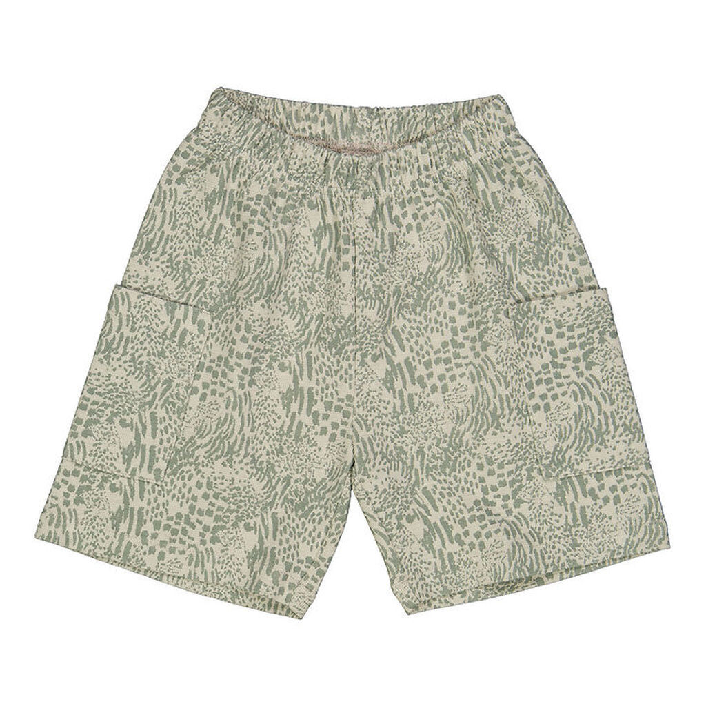 Müsli Shorts - Leopard Cargo - Soft Green/Poetry Green