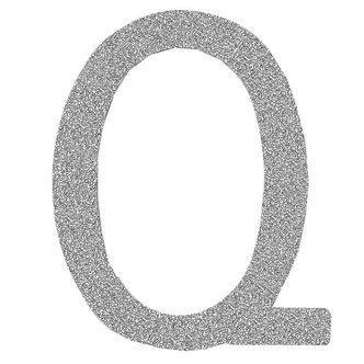 That's Mine Bogstav - Q - Sølv Glimmer