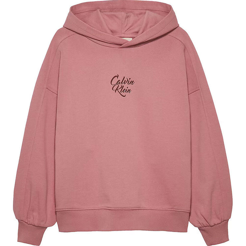 Calvin Klein Hættetrøje - Script Logo Graphic - Brandied Apricot