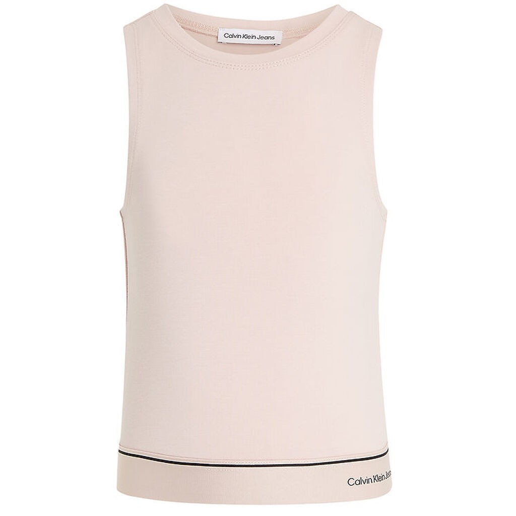Calvin Klein Top - Tape Sleeveless Punto - Sepia Rose
