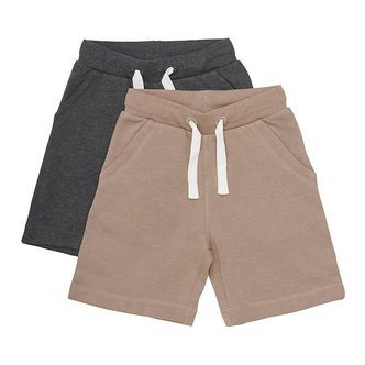 Minymo Sweatshorts - 2-pak - Fossil