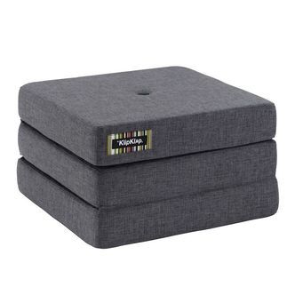by KlipKlap Foldemadras - 3 Fold Single - 195x65 cm - Blue Grey/