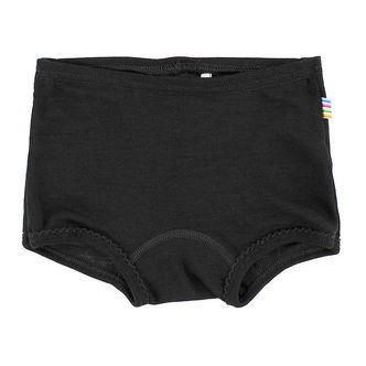 Joha Hipsters - Uld/Silke - Sort m. Blondekanter