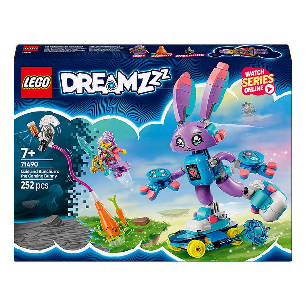 LEGOÂ® DREAMZzz - Izzie og Gaming-kaninen Bun... 71490 - 252 Dele