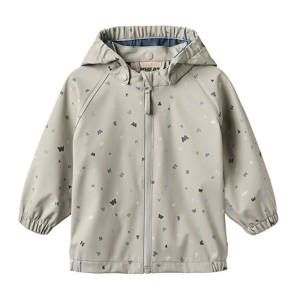 Wheat Regnjakke - PU - Chardy - Light Flint Letters