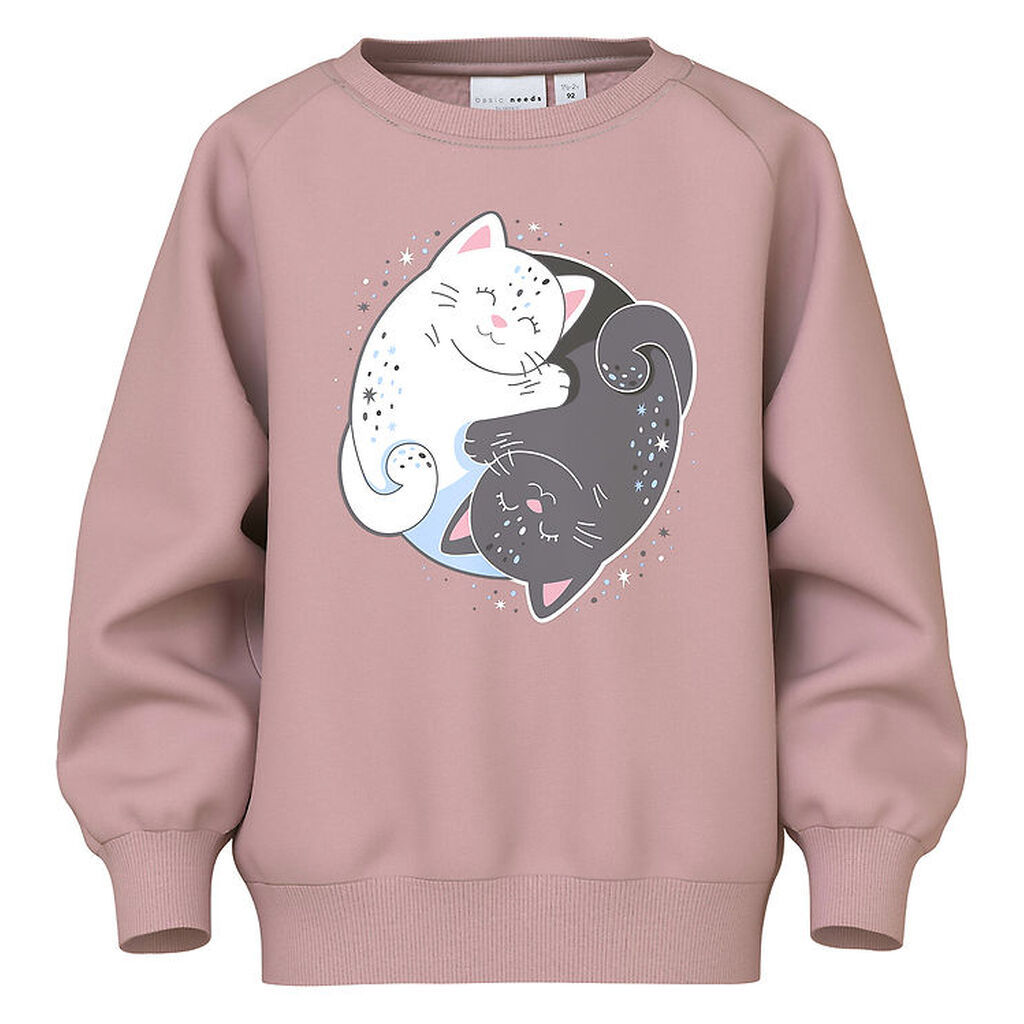Name It Sweatshirt - NmfVenus - Keepsake Lilac/Yin Yang Cat