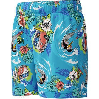 Speedo Badeshorts - Learn To Swim - Blå m. Print