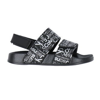 Calvin Klein Badesandaler - Velcro - Sort m. Hvid