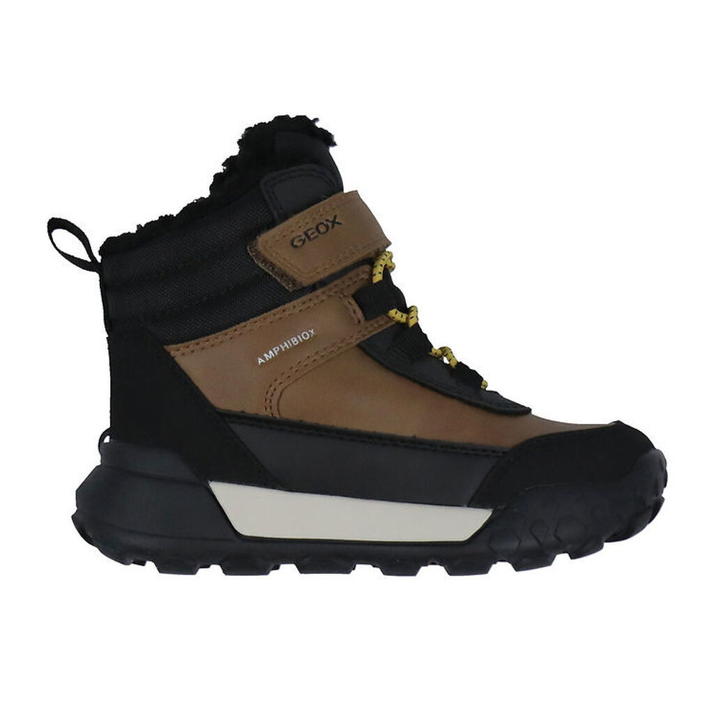 Geox Vinterstøvler - J Trekkyup B ABX - Lt Brown/Sort