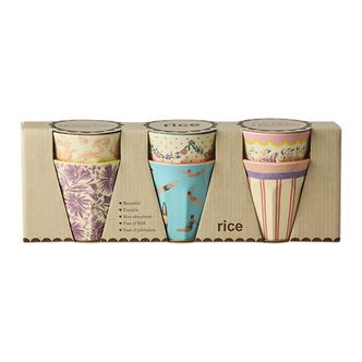 Rice Kopper - Melamin - 6 stk - 250 ml - Gloriously Prints