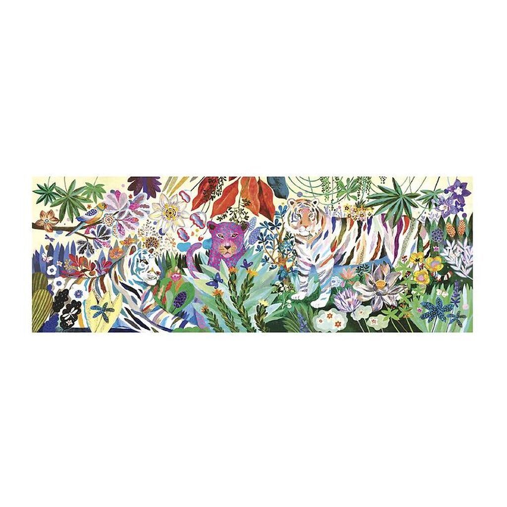 Djeco Puslespil - 1000 Brikker - Rainbow Tigers