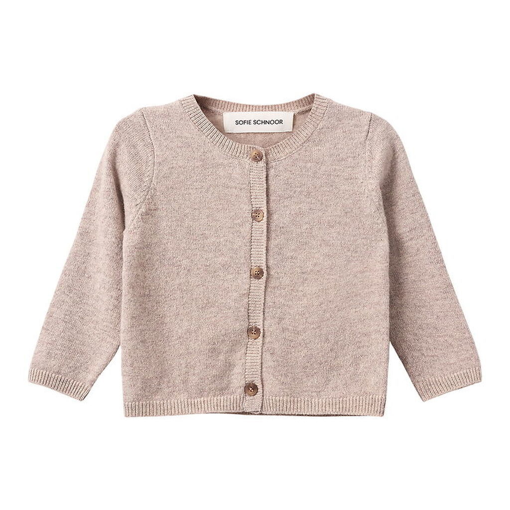 Sofie Schnoor Cardigan - Strik - Uld - Cisse - Brown Melange