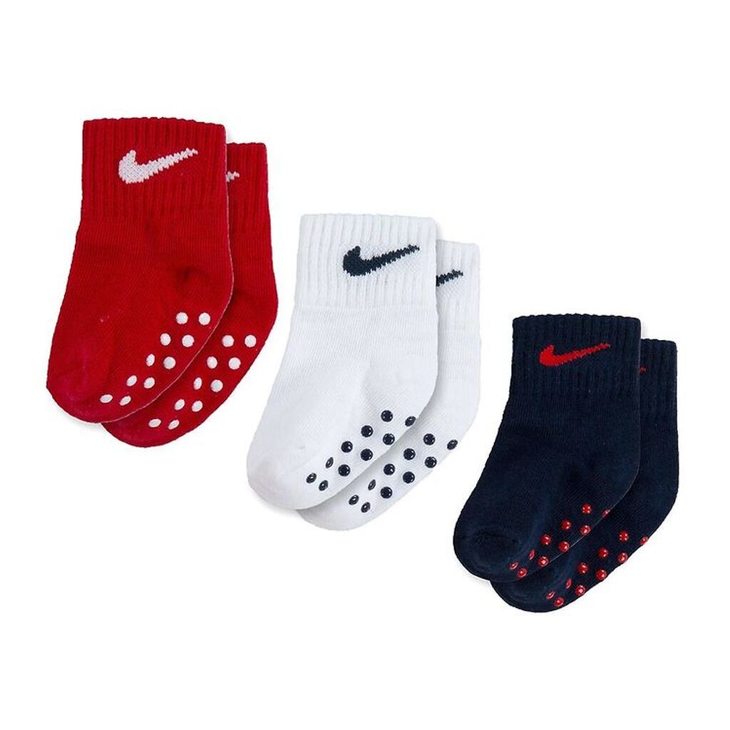 Nike Strømper - 3-pak - University Red/Navy/Hvid