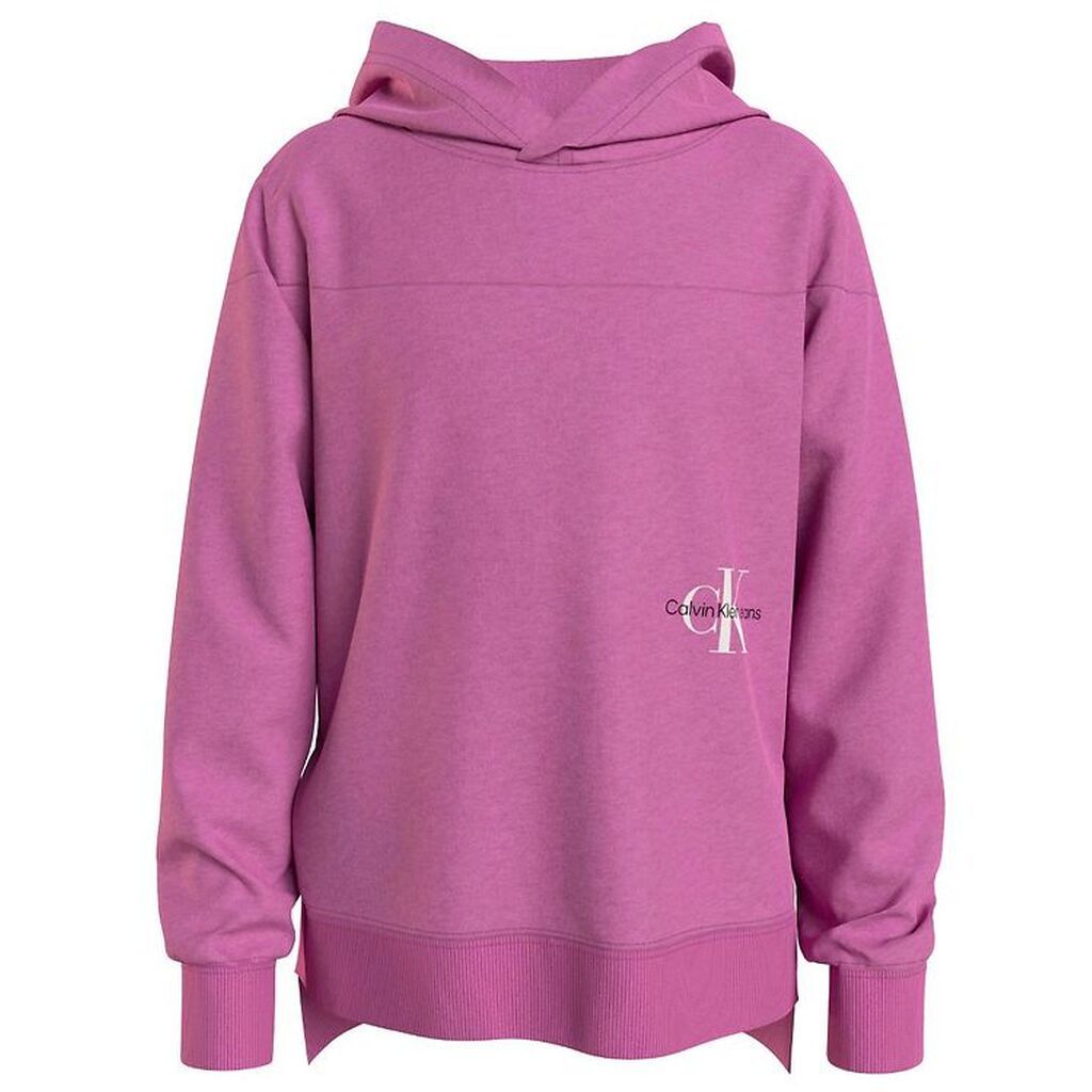 Calvin Klein Hættetrøje - Monogram Off Placed Hoodie - Iris Orch