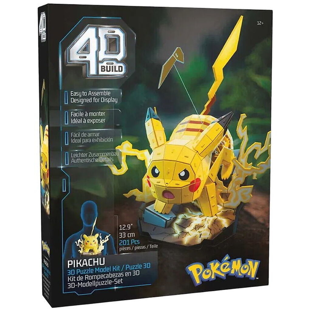 4D Puzzles Puslespil - Pokémon 29,5 cm - Pikachu