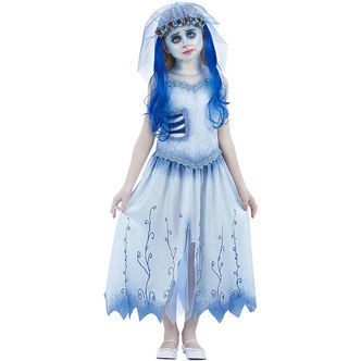 Smiffys Udklædning - Corpse Bride - Emily - Blå