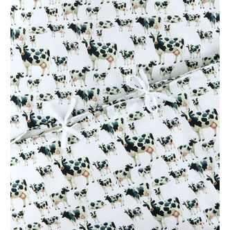 Nørgaards Madsens Sengetøj - Voksen - Hvid m. Køer