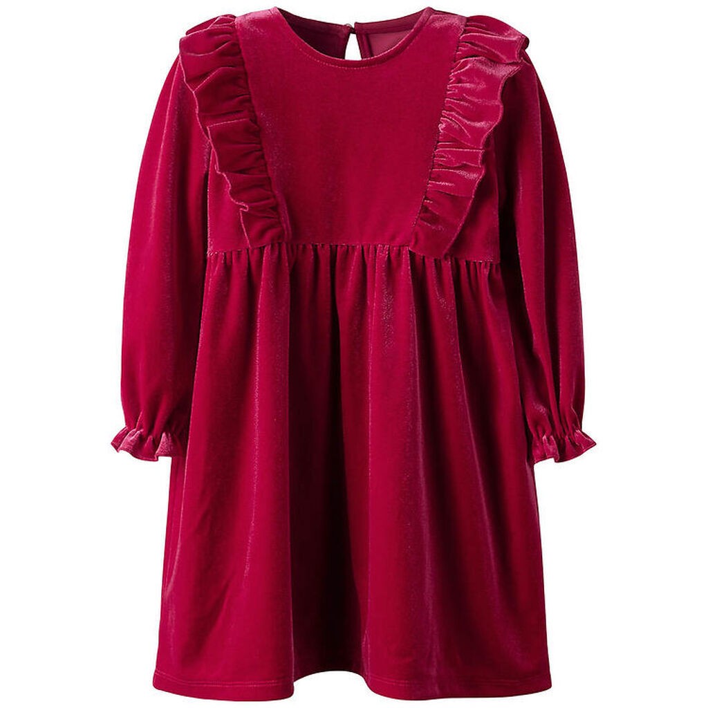 Name It Kjole - Velour - NmfRinne - Jester Red