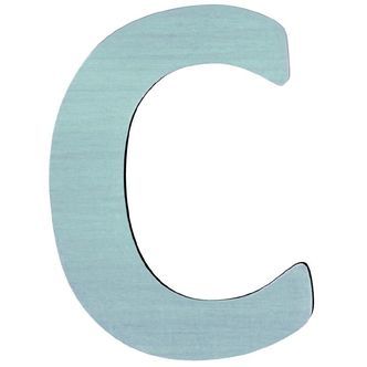 Sebra Træbogstaver - C - Pastel Dreng