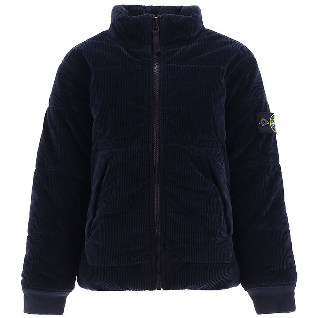 Stone Island Jakke - Fløjl - Navy Blue