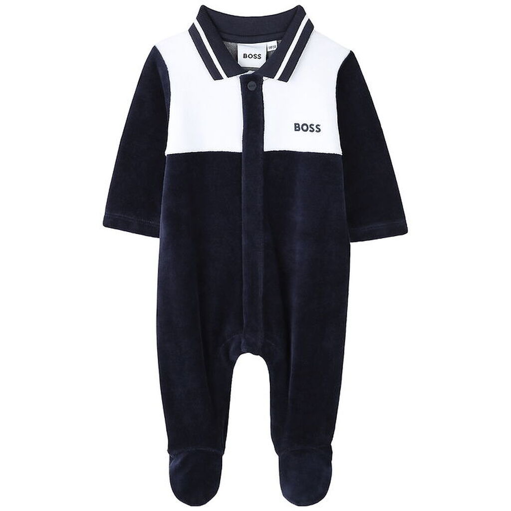 BOSS Gaveæske - Natdragt - Velour - Hvid/Navy