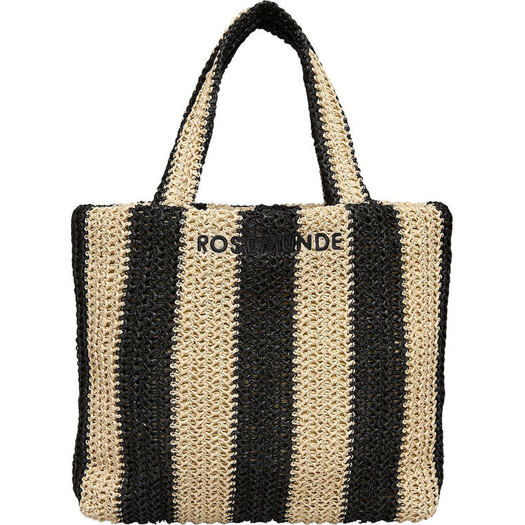 Rosemunde Taske - Hand Bag - Solid Nature/Black Stripe