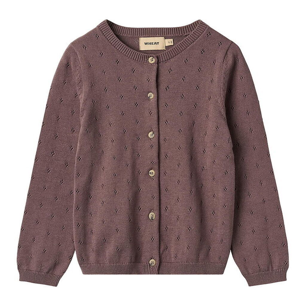 Wheat Cardigan - Strik - Maia - Plum