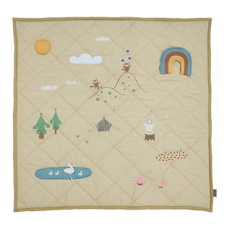 OYOY Aktivitetstæppe - Quiltet - Forest Activity Blanket