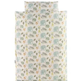 Nørgaard Madsens Sengetøj - Junior - Beige m. Dyr