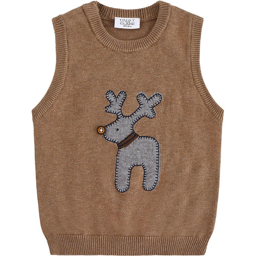 Hust and Claire Vest - Strik - HCPerry Deer - Coffee Melange