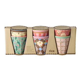 Rice Kopper - Melamin - 6 stk. - 250 ml - All You Need Is Love