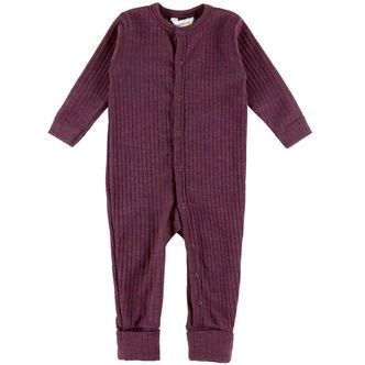 Joha Natdragt - Uld - Rib - Blomme