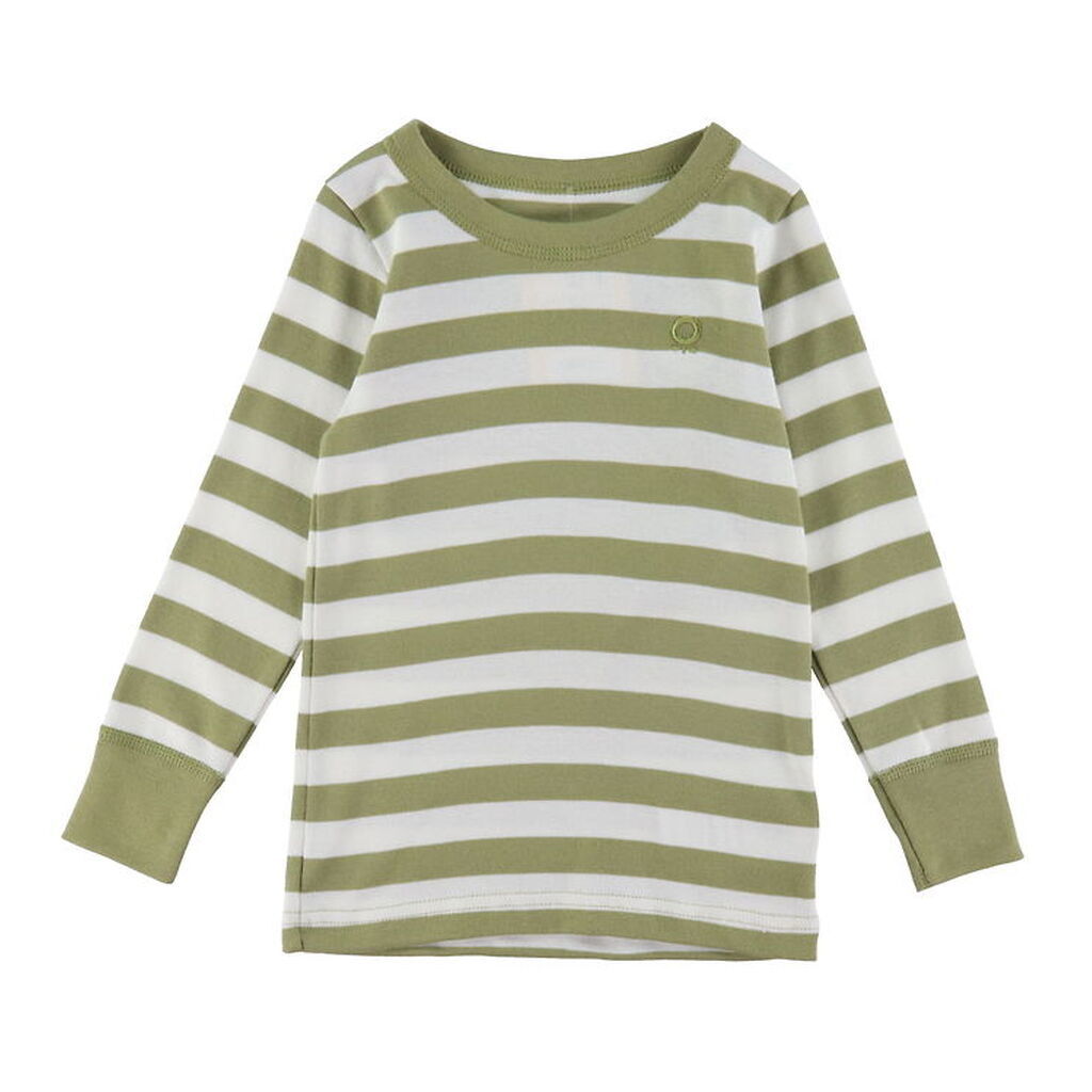 Katvig Bluse - Grøn/Hvid Stribet