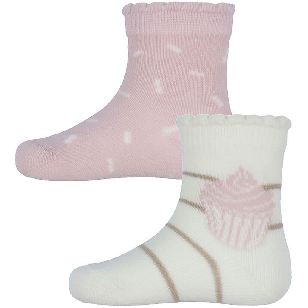 Name It Strømper - NbfNupcake - 2-pak - Cloud Dancer/Burnished L