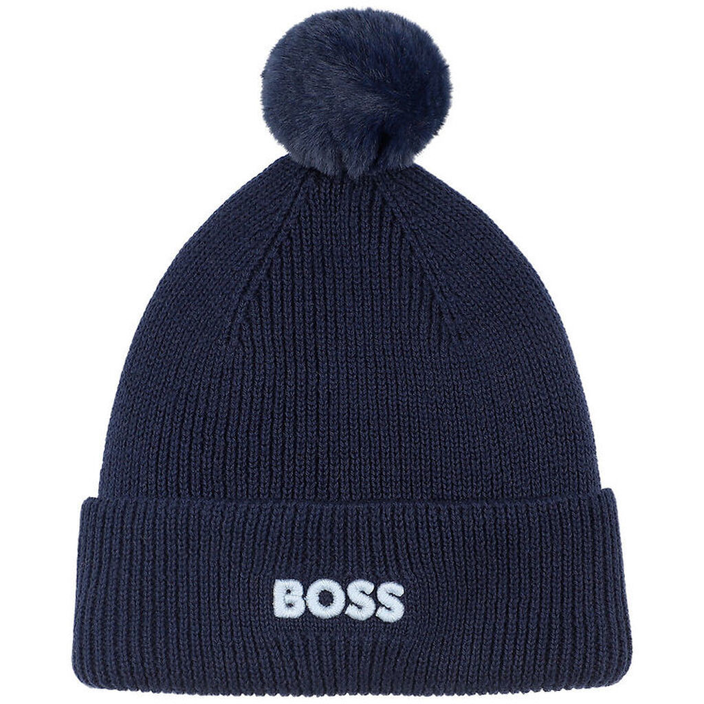 BOSS Hue - Strik - Navy m. Kvast