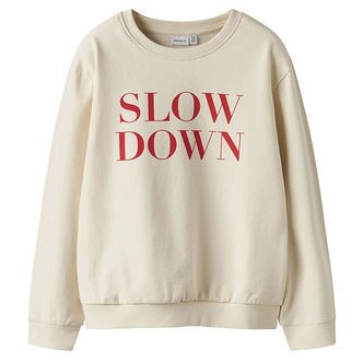 Name It Sweatshirt - NkfNoriana - Parchment m. Print