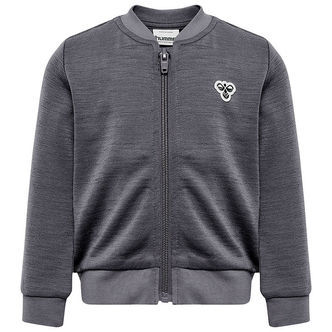 Hummel Cardigan - HmlMini - Uld - Mørkegråmeleret