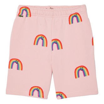 Lacoste Sweatshorts - Pink m. Regnbuer